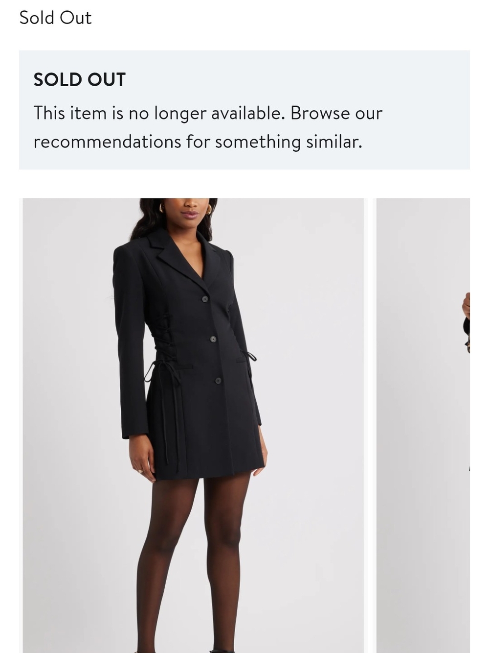 Corset Blazer Mini Dress. Open Edit